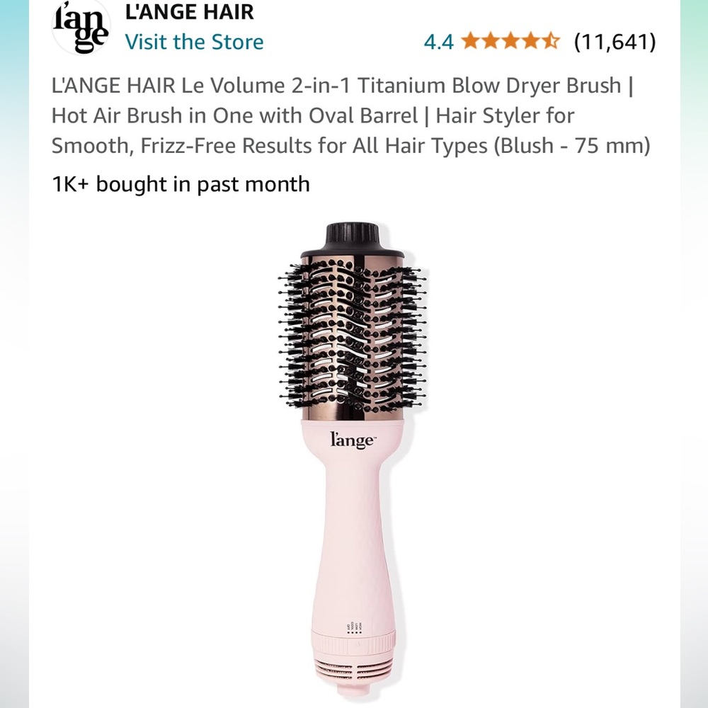 NEW - L’Ange Le Volume 2-in-1 Titanium Blow Dryer Brush